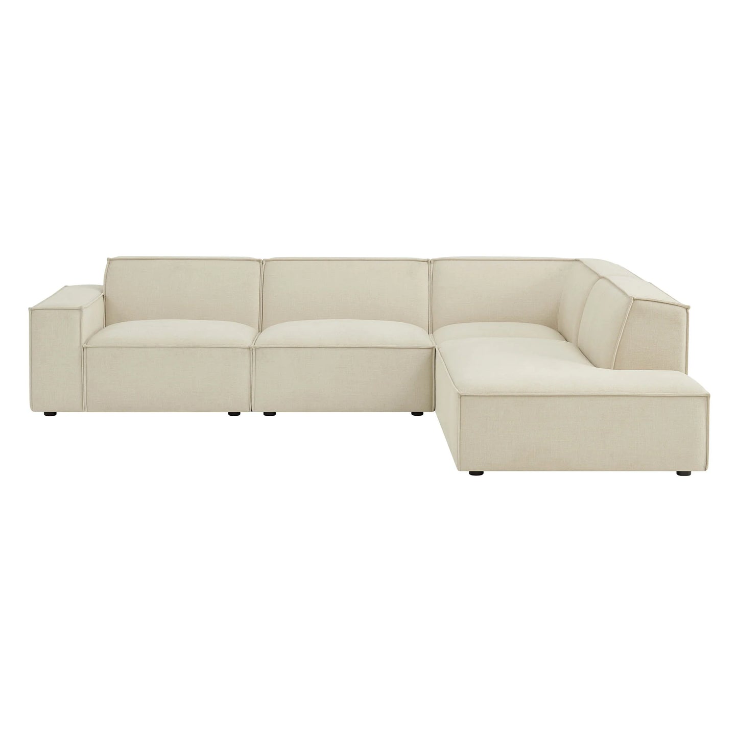 Restore 4‑Piece Performance Fabric Modular L‑Shaped Sofa