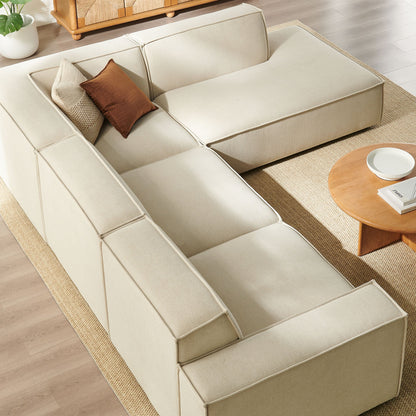 Restore 4‑Piece Performance Fabric Modular L‑Shaped Sofa