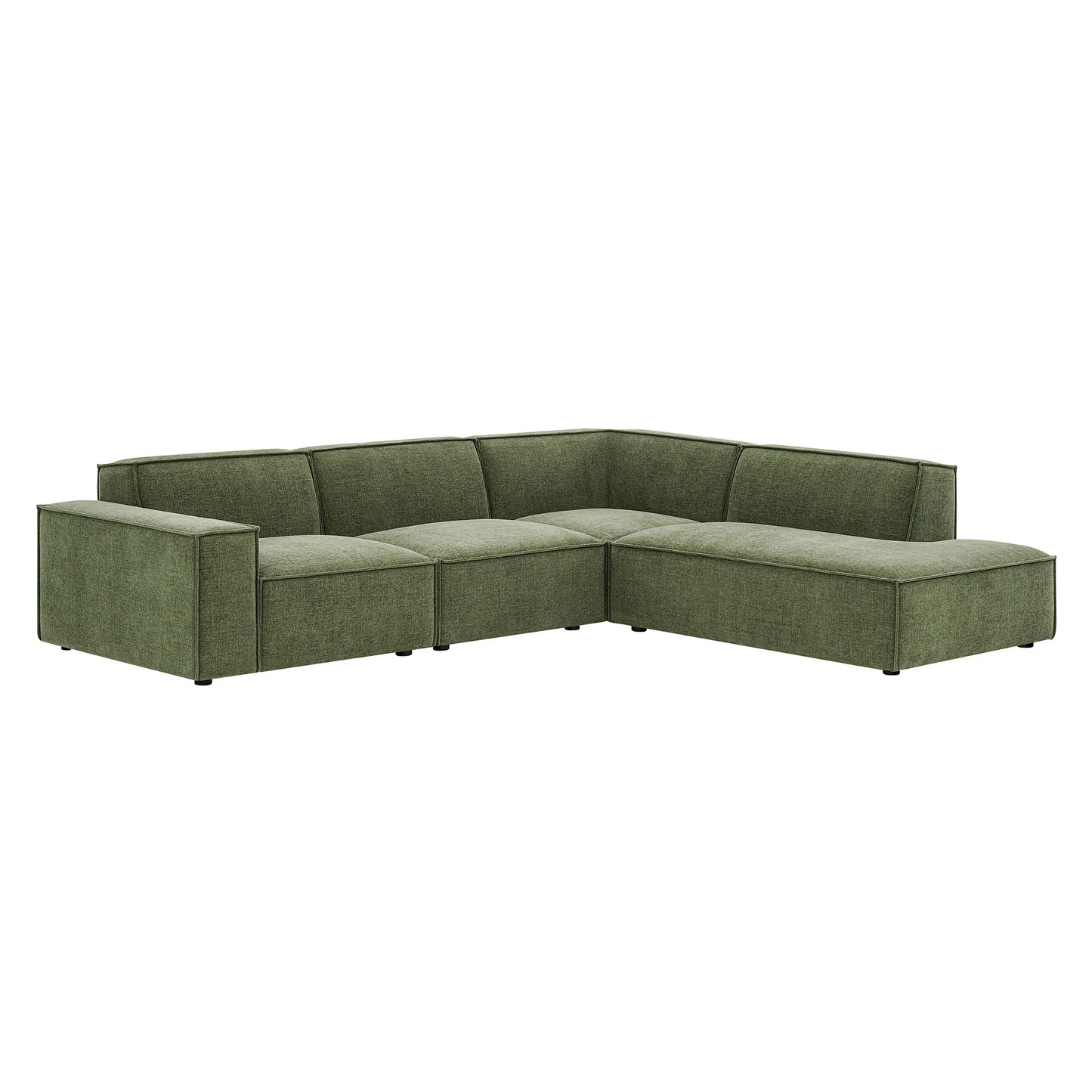 Restore 4‑Piece Performance Fabric Modular L‑Shaped Sofa