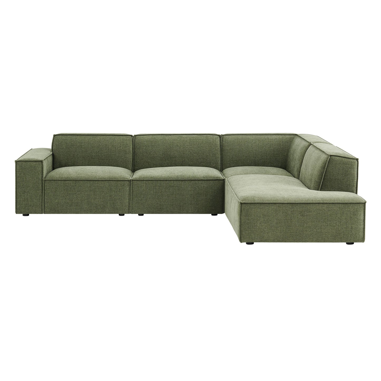 Restore 4‑Piece Performance Fabric Modular L‑Shaped Sofa
