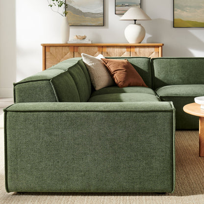 Restore 4‑Piece Performance Fabric Modular L‑Shaped Sofa