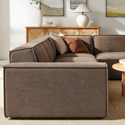 Restore 4‑Piece Performance Fabric Modular L‑Shaped Sofa