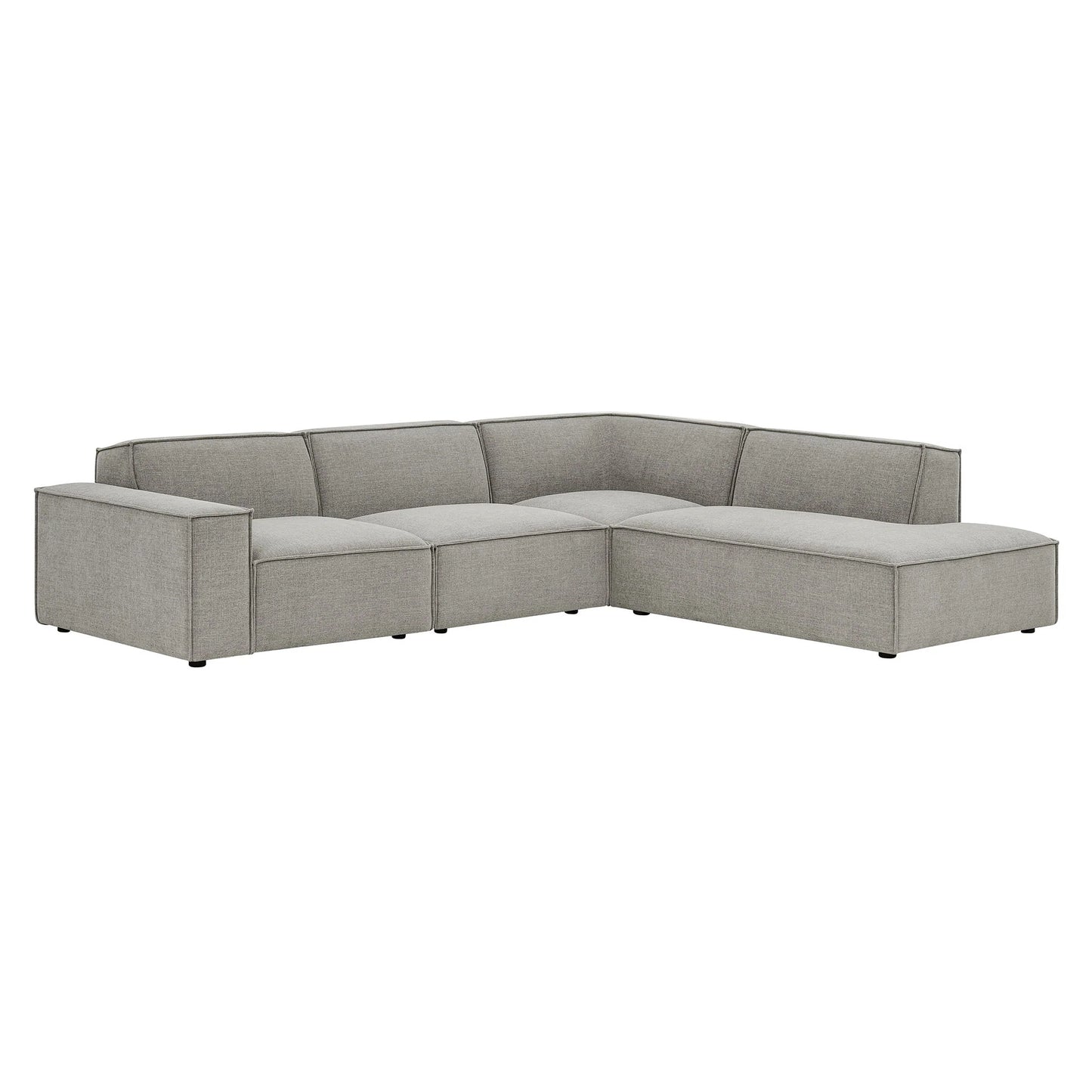Restore 4‑Piece Performance Fabric Modular L‑Shaped Sofa