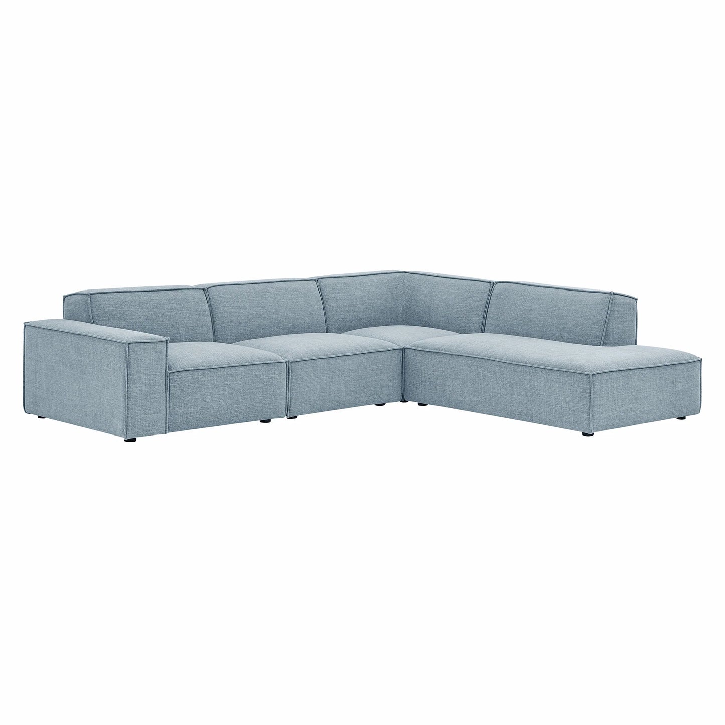 Restore 4‑Piece Performance Fabric Modular L‑Shaped Sofa