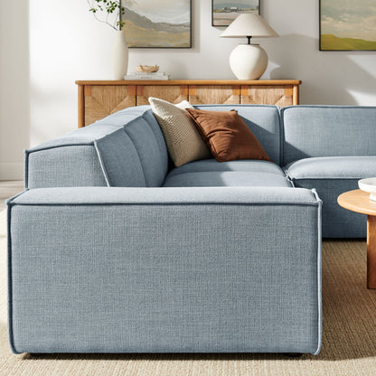 Restore 4‑Piece Performance Fabric Modular L‑Shaped Sofa