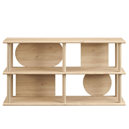 Zadie 55" Console Table in Light Oak – Stylish & Functional Entryway Furniture