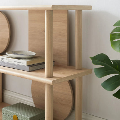 Zadie 55" Console Table in Light Oak – Stylish & Functional Entryway Furniture