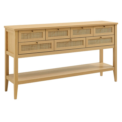 Soma 62 Inch Rattan Console Table