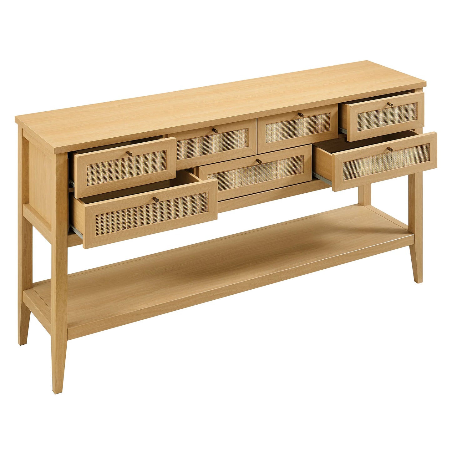 Soma 62 Inch Rattan Console Table