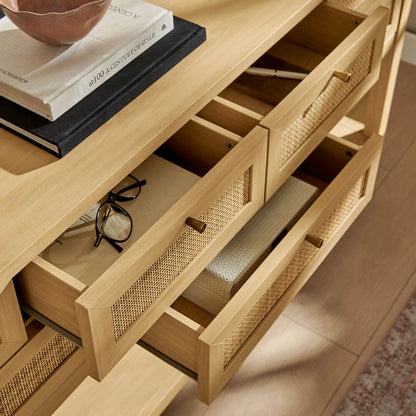 Soma 62 Inch Rattan Console Table