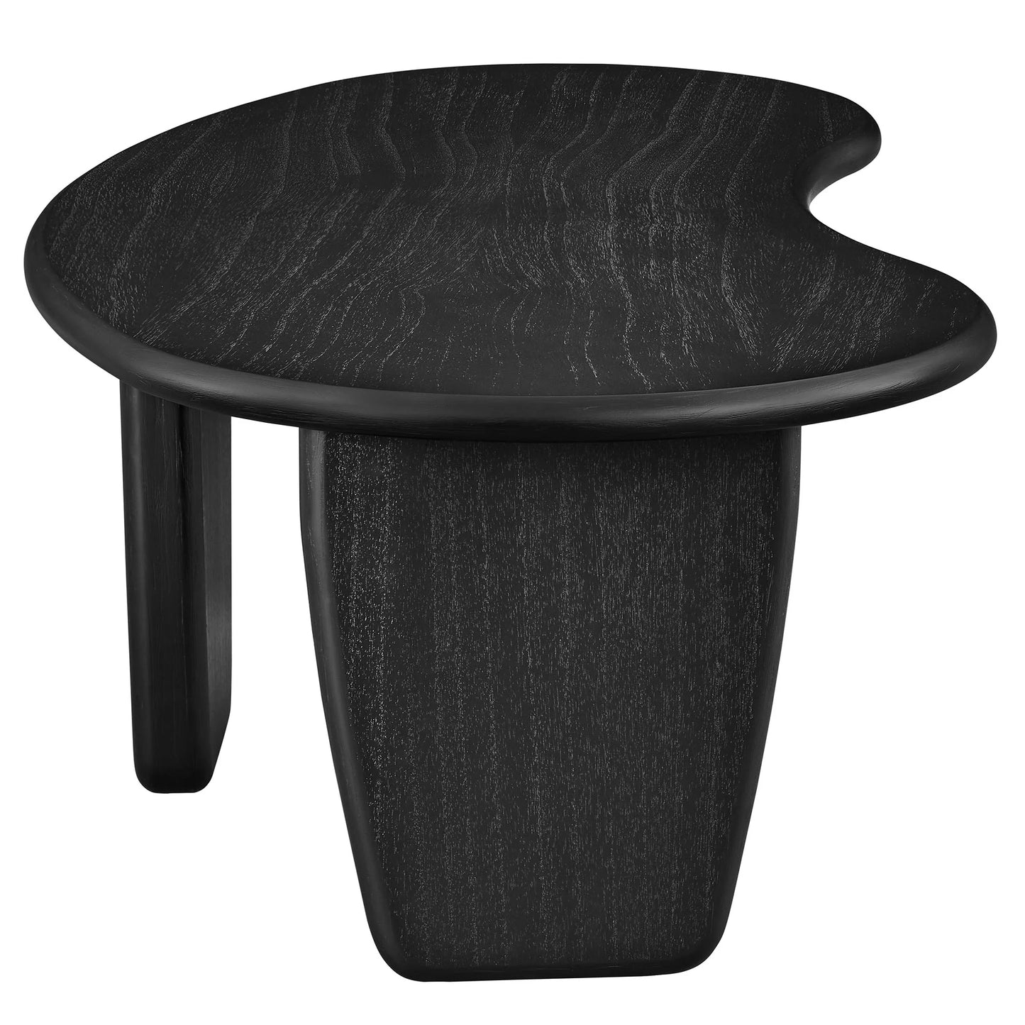 Vetra Kidney-Shaped Coffee Table – Modern Free-Form Accent Table