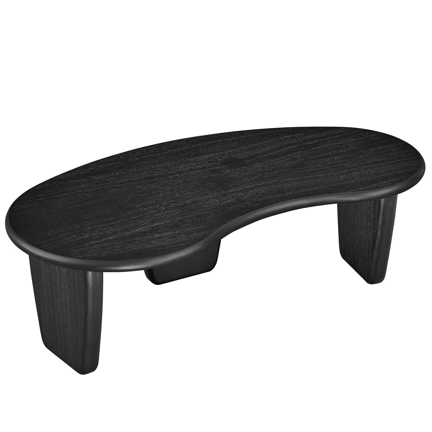 Vetra Kidney-Shaped Coffee Table – Modern Free-Form Accent Table