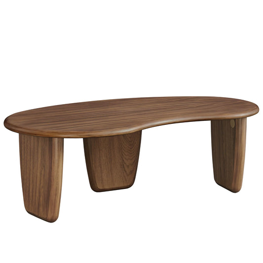 Vetra Kidney-Shaped Coffee Table – Modern Free-Form Accent Table