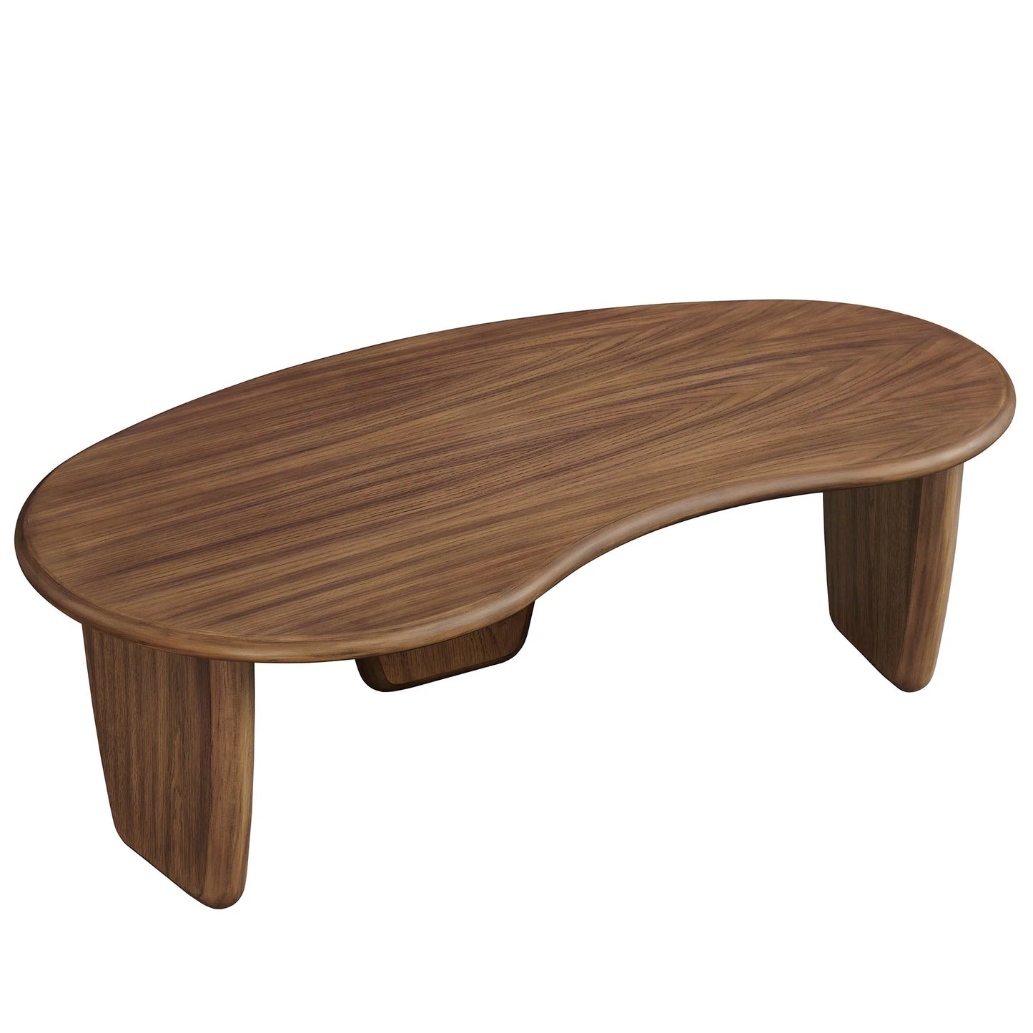 Vetra Kidney-Shaped Coffee Table – Modern Free-Form Accent Table