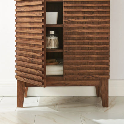 Render Freestanding Bathroom Storage Cabinet – Modern & Space-Saving Organizer