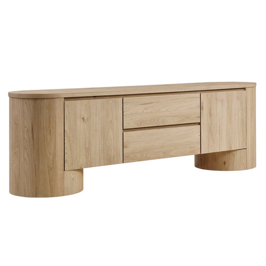 Duval 71-Inch Oval TV Cabinet – Modern Media Console with Sleek Design
