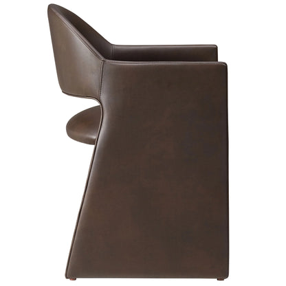 Talia Vegan Leather Dining Armchair – Stylish & Sustainable Seating