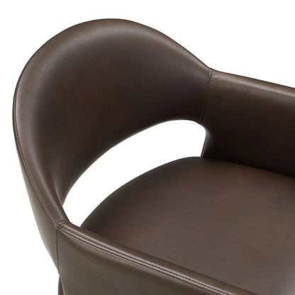 Talia Vegan Leather Dining Armchair – Stylish & Sustainable Seating