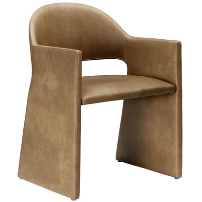 Talia Vegan Leather Dining Armchair – Stylish & Sustainable Seating