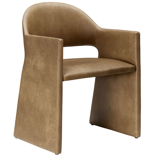 Talia Vegan Leather Dining Armchair – Stylish & Sustainable Seating