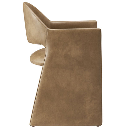 Talia Vegan Leather Dining Armchair – Stylish & Sustainable Seating