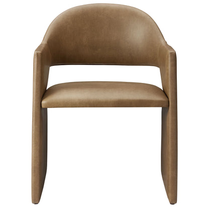 Talia Vegan Leather Dining Armchair – Stylish & Sustainable Seating