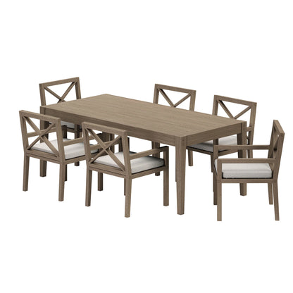 Northlake 7-Piece Outdoor Teak Wood Dining Set
