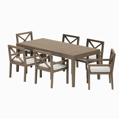 Northlake 7-Piece Outdoor Teak Wood Dining Set