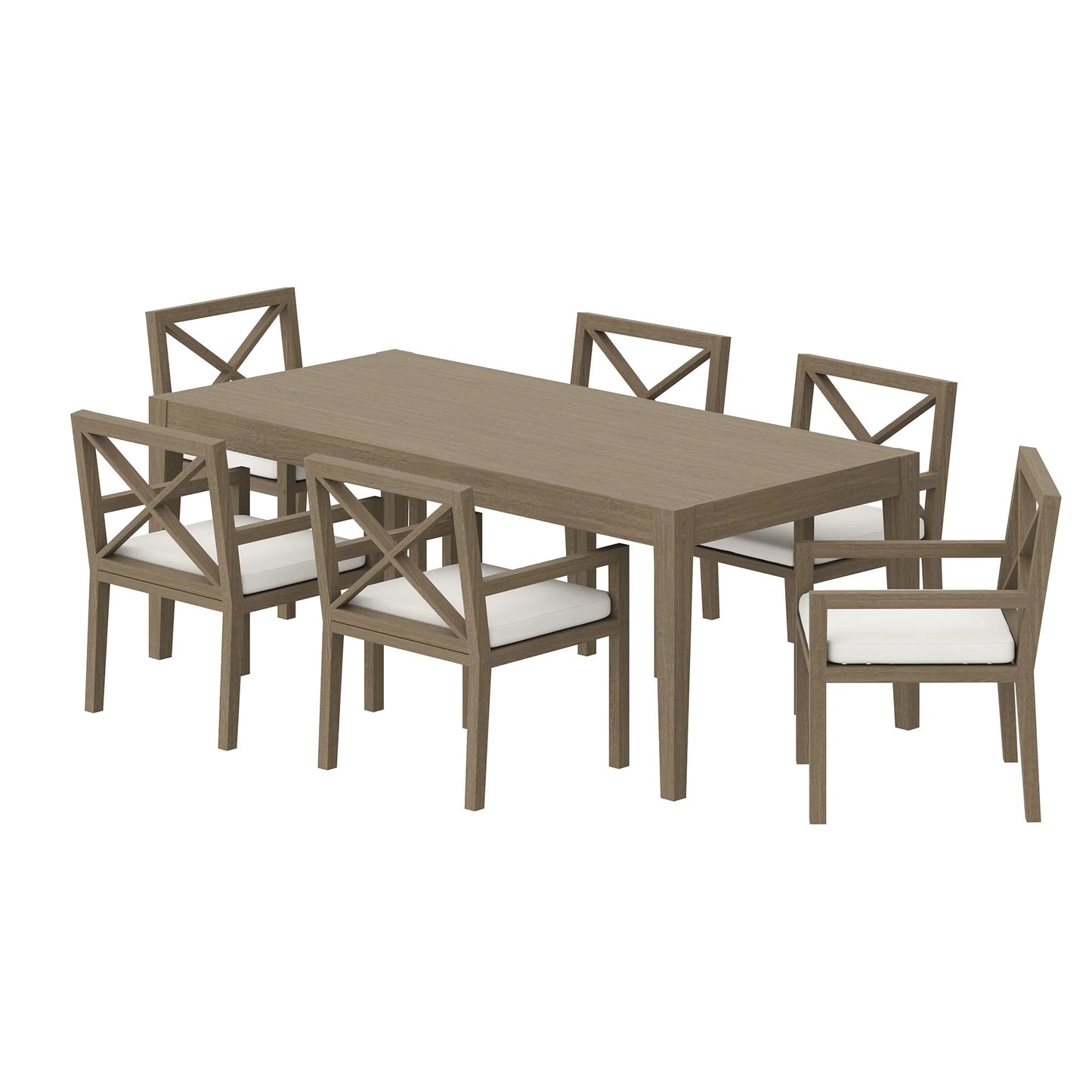 Northlake 7-Piece Outdoor Teak Wood Dining Set