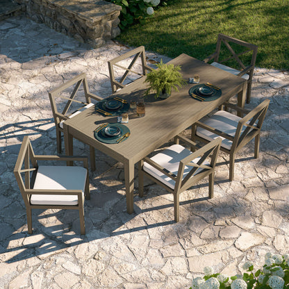 Northlake 7-Piece Outdoor Teak Wood Dining Set
