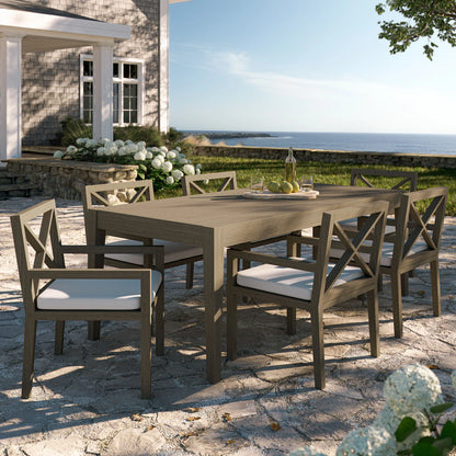 Northlake 7-Piece Outdoor Teak Wood Dining Set