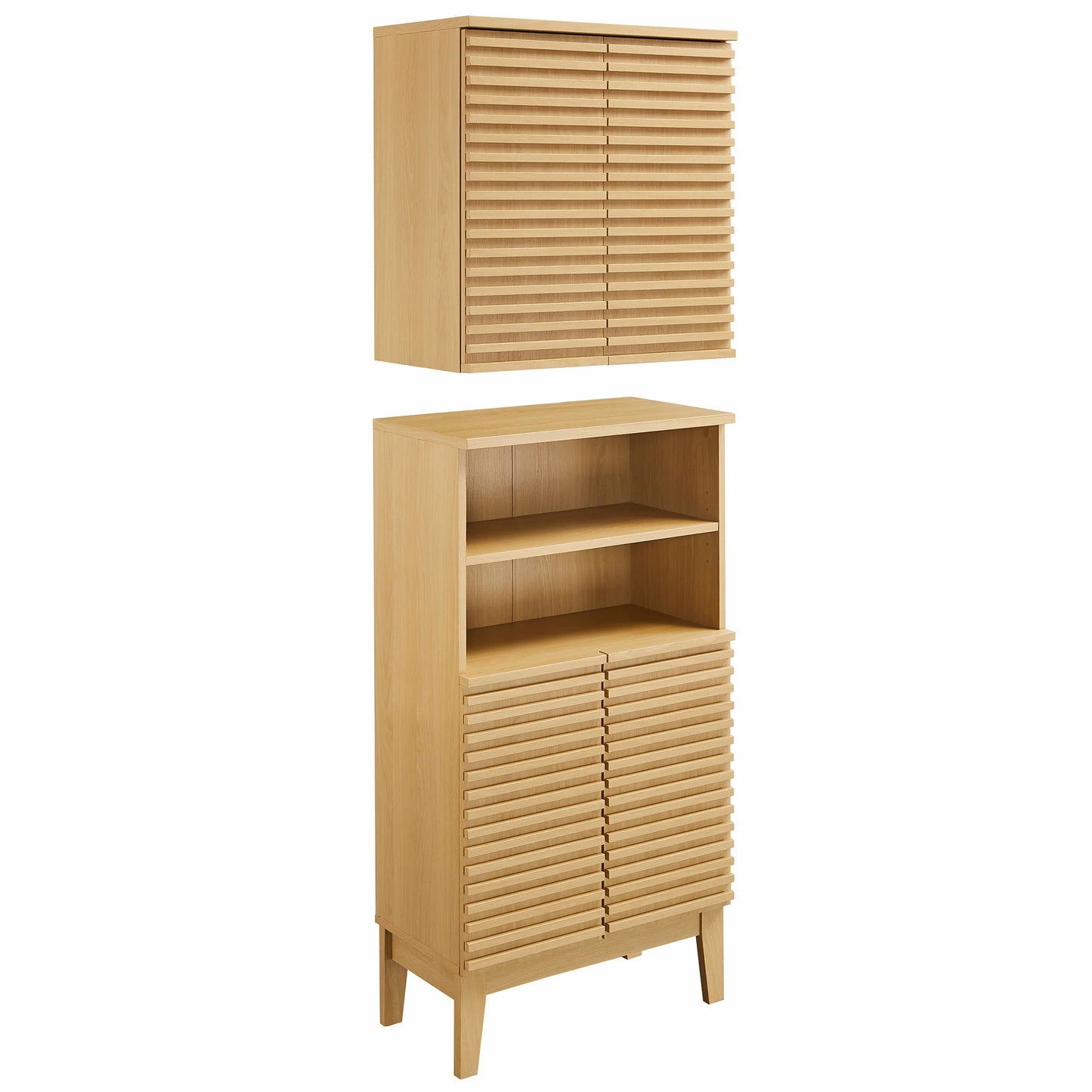 Render Bathroom Cabinet Set – Modern Storage Solution for Bathrooms
