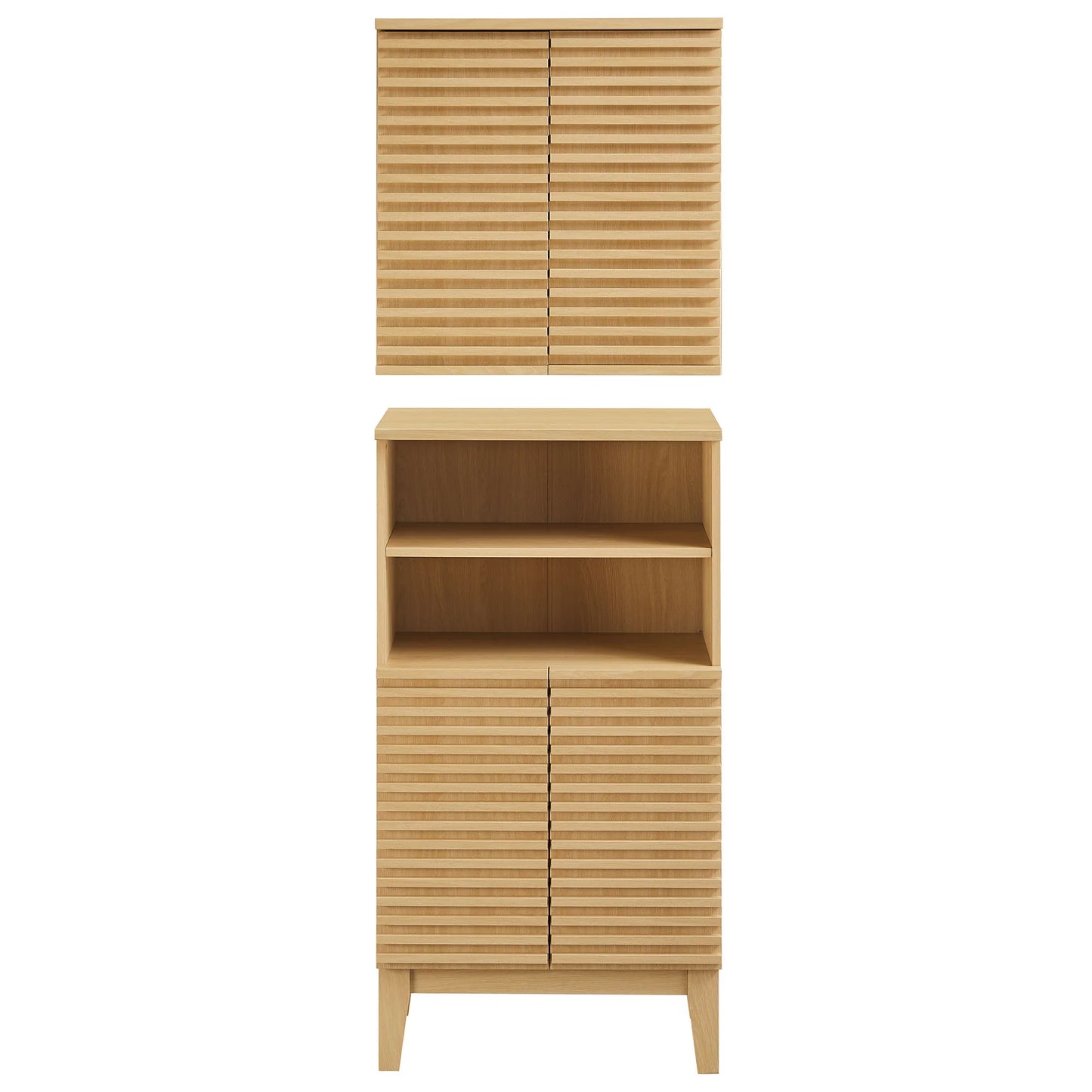Render Bathroom Cabinet Set – Modern Storage Solution for Bathrooms