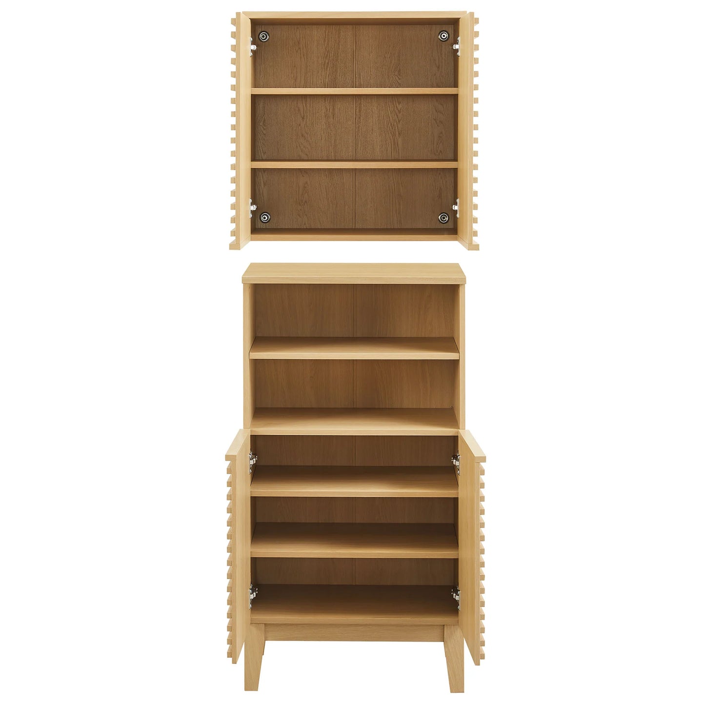 Render Bathroom Cabinet Set – Modern Storage Solution for Bathrooms