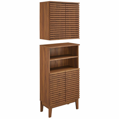 Render Bathroom Cabinet Set – Modern Storage Solution for Bathrooms