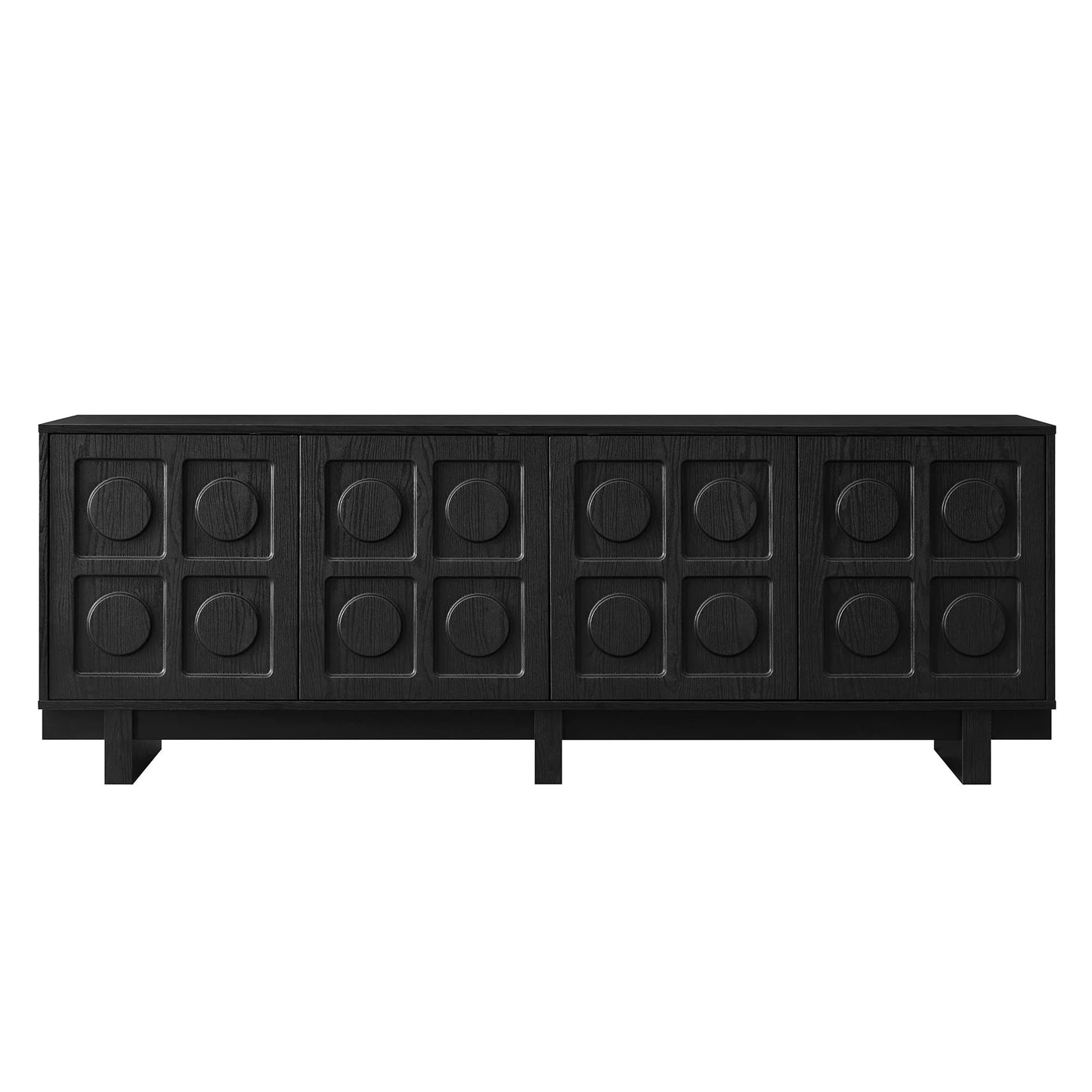 Knox 71 Inch TV Stand – Modern Media Console with Storage for TVs up to 80