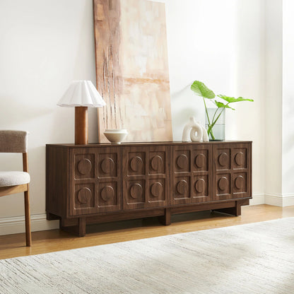 Knox 71 Inch TV Stand – Modern Media Console with Storage for TVs up to 80