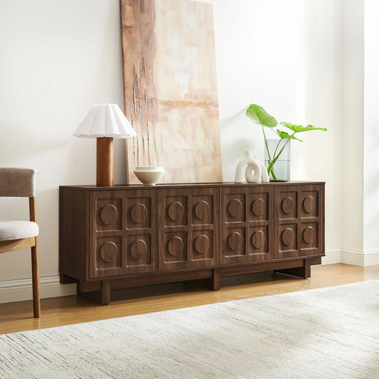 Knox 71 Inch TV Stand – Modern Media Console with Storage for TVs up to 80