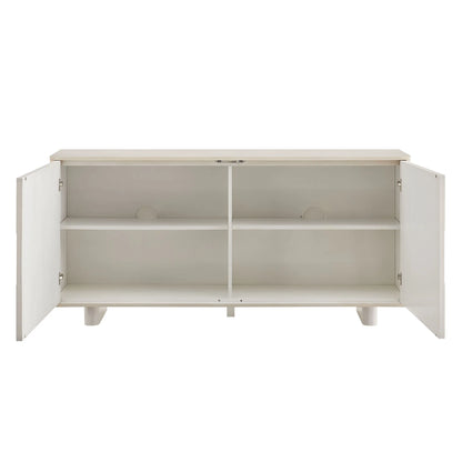 Foundry 71" Woven Design Buffet Storage Cabinet