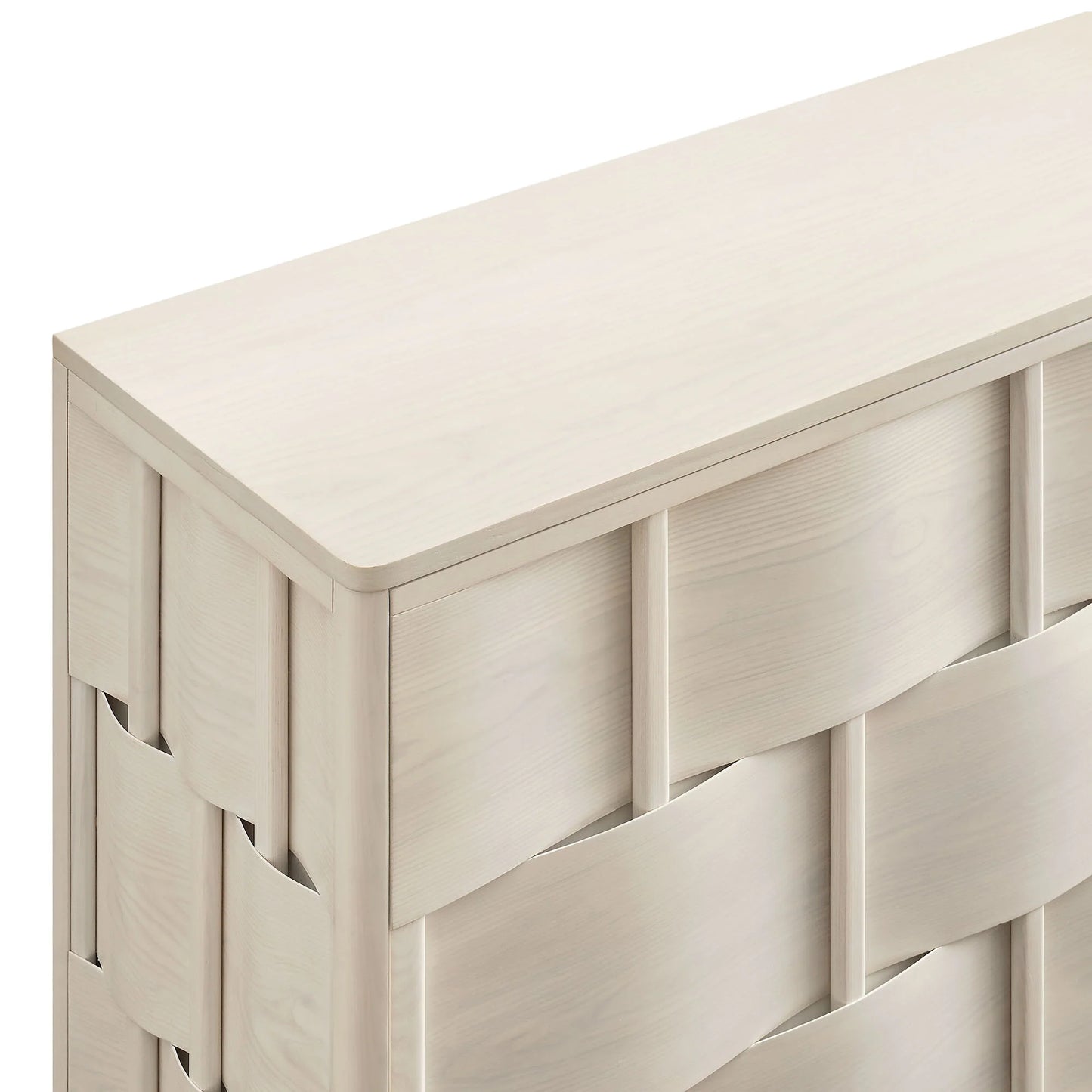 Foundry 71" Woven Design Buffet Storage Cabinet