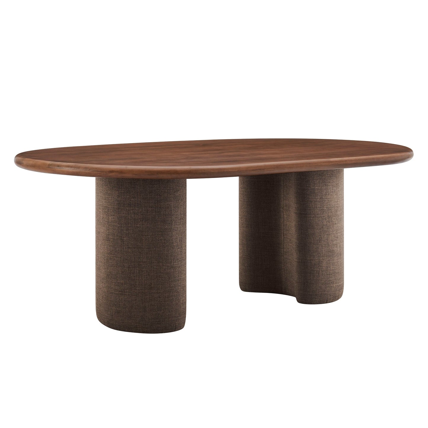 Enric 84 Inch Mango Wood Oval Dining Table
