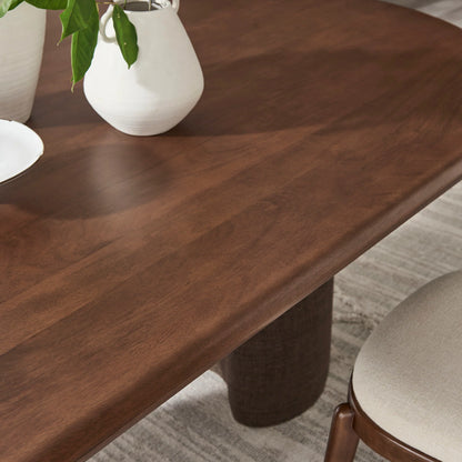 Enric 84 Inch Mango Wood Oval Dining Table