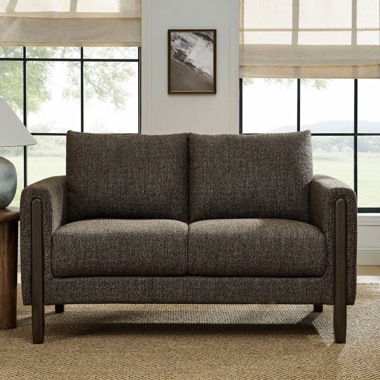 Hawken Boucle Fabric Loveseat