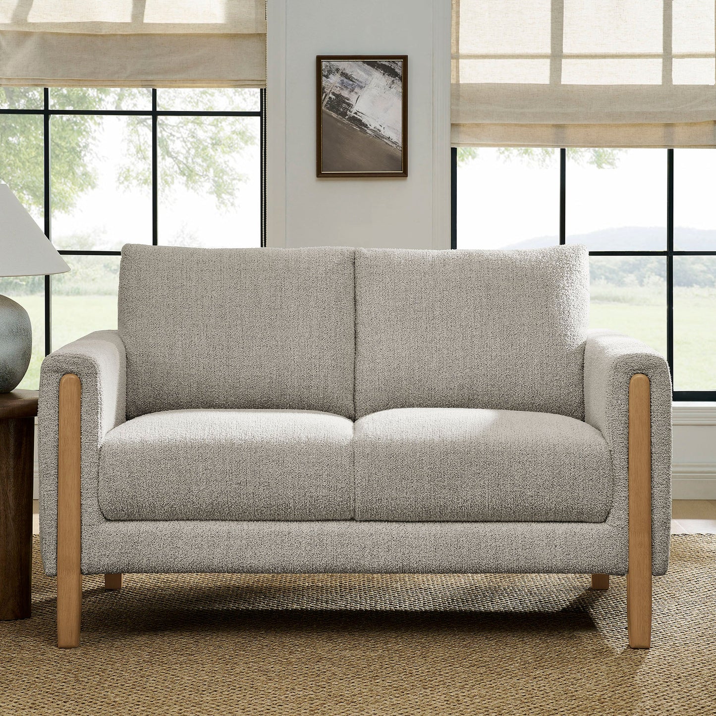 Hawken Boucle Fabric Loveseat