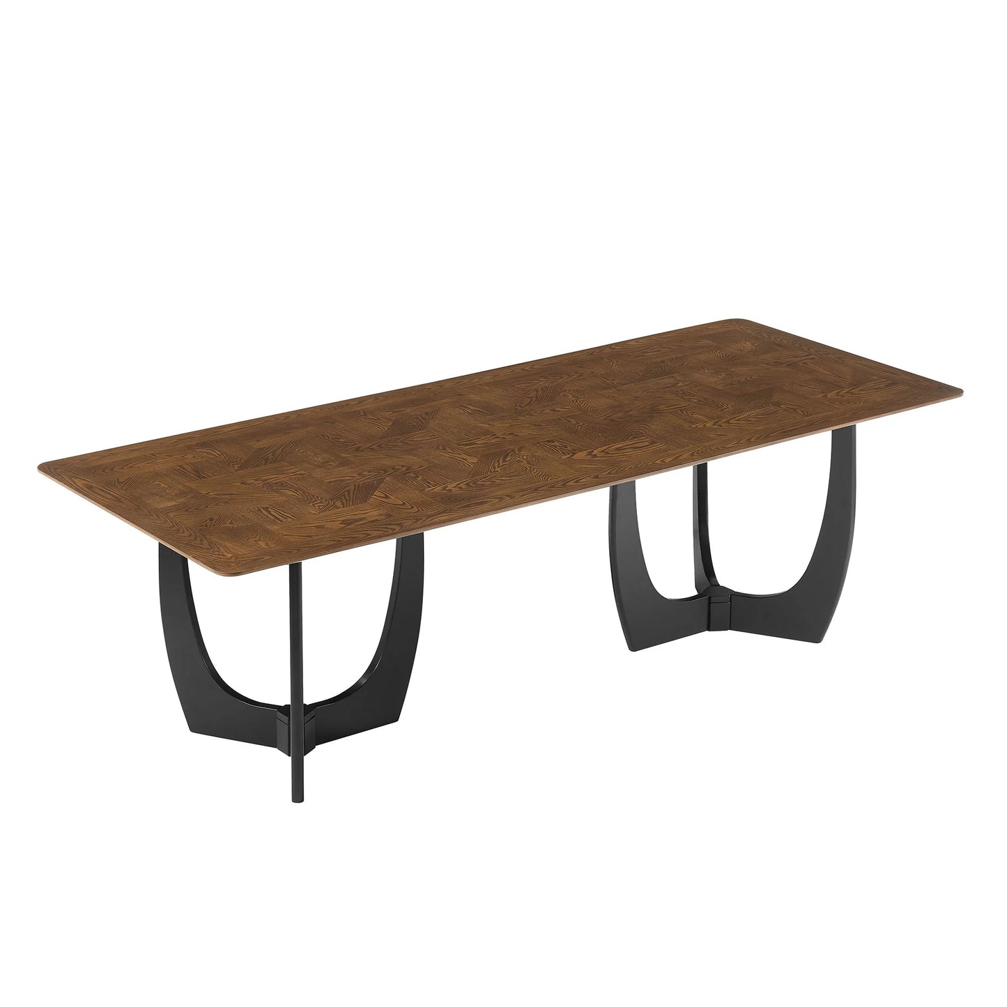 Wrenly 94-Inch Dining Table in Walnut – Modern Rectangular Wood Table for 8 to 10 People