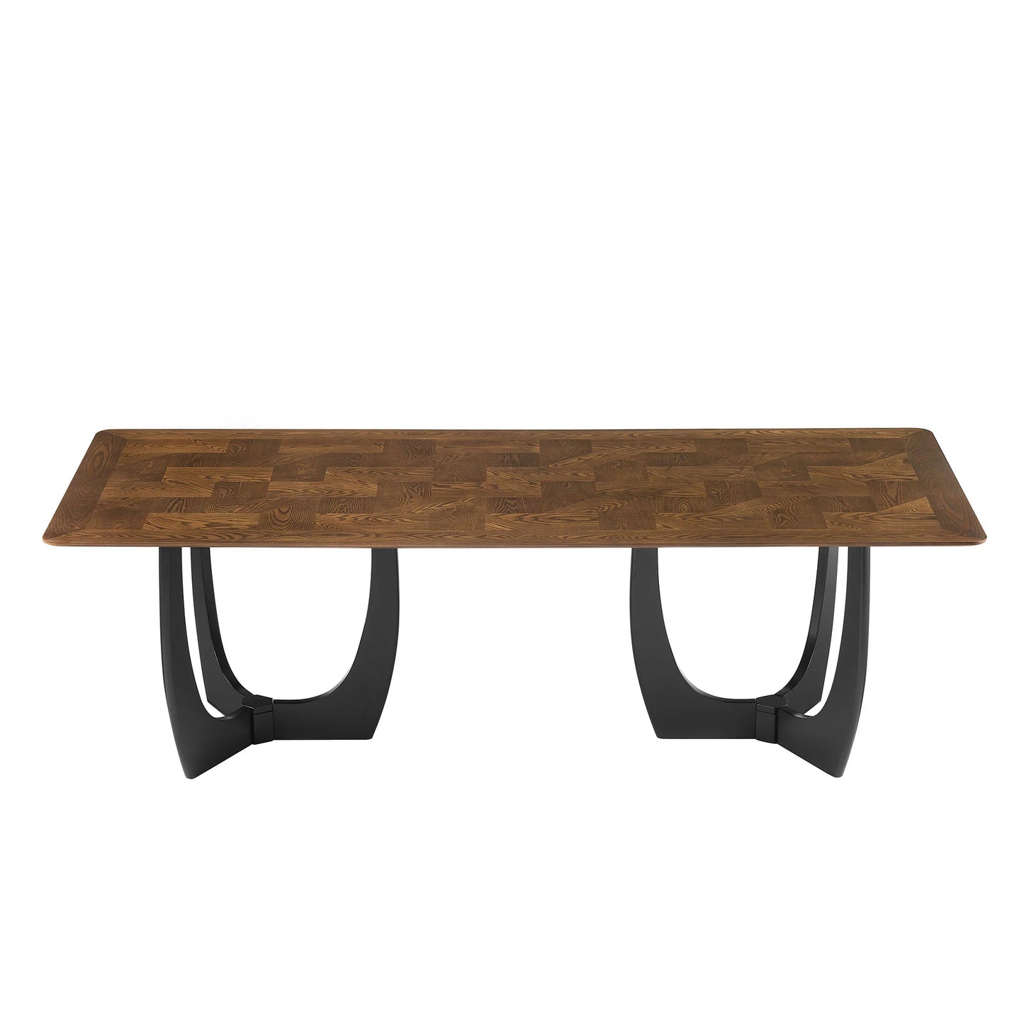 Wrenly 94-Inch Dining Table in Walnut – Modern Rectangular Wood Table for 8 to 10 People