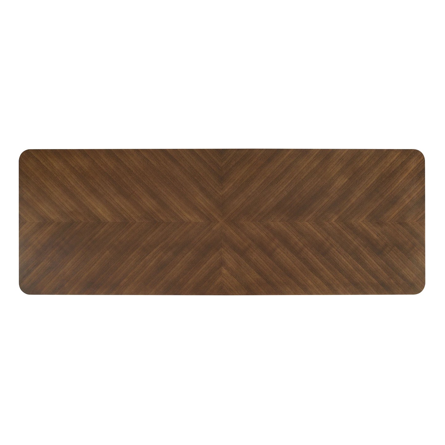 Ashlan 110-Inch Rectangular Dining Table in Walnut – Extra-Long Modern Wood Table for 8–10 People