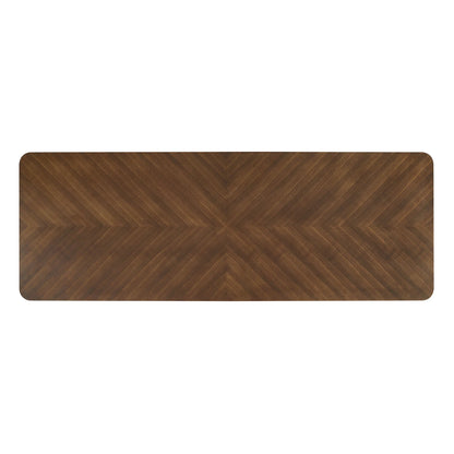 Ashlan 110-Inch Rectangular Dining Table in Walnut – Extra-Long Modern Wood Table for 8–10 People