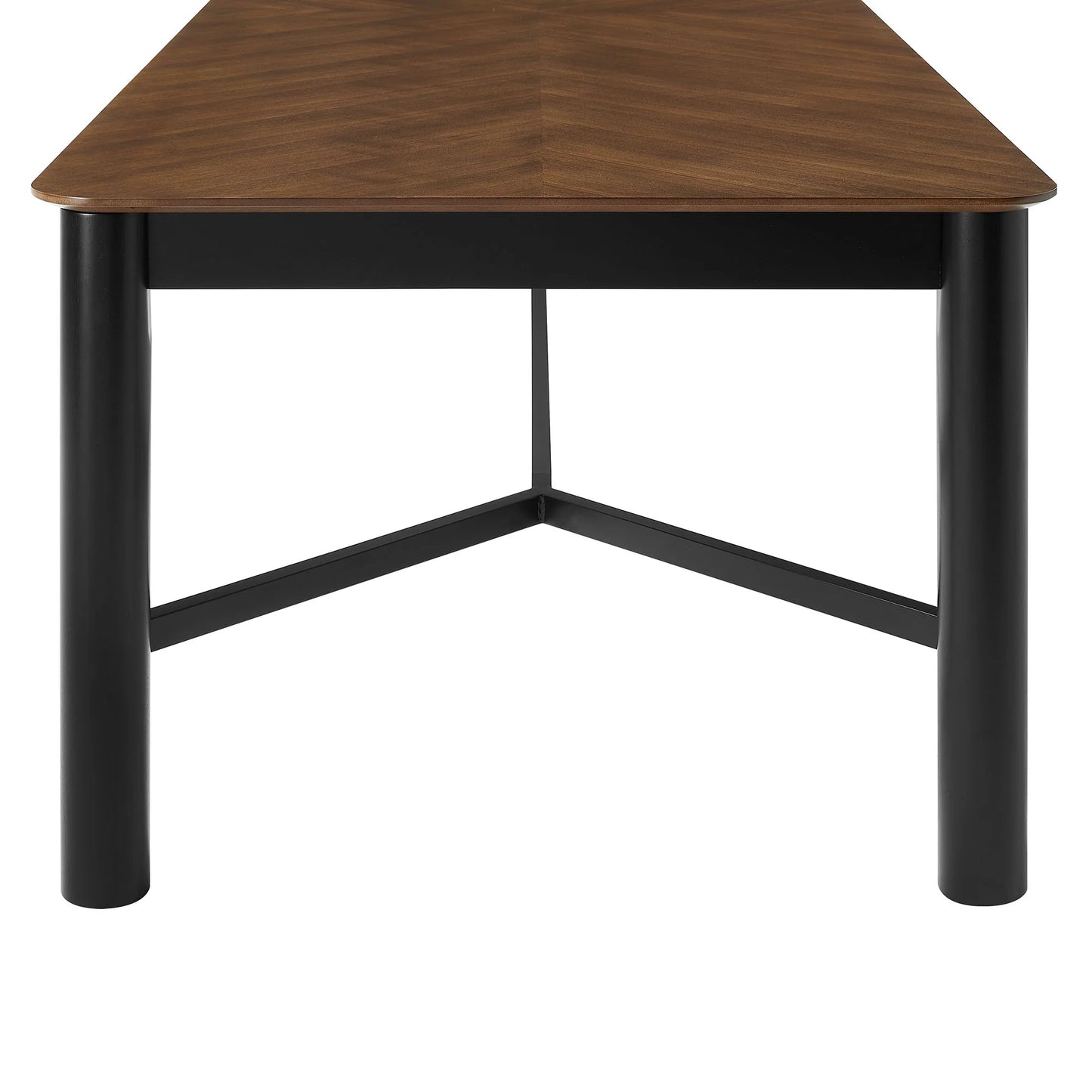Ashlan 110-Inch Rectangular Dining Table in Walnut – Extra-Long Modern Wood Table for 8–10 People