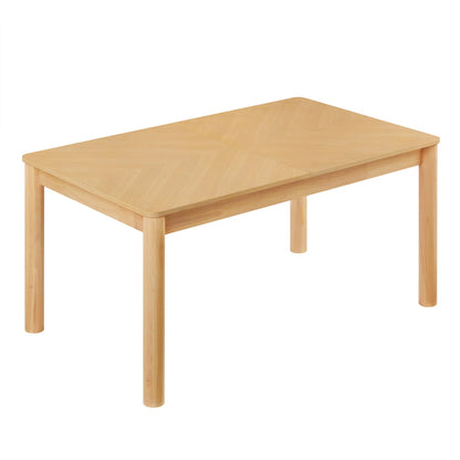 Alba Extendable Dining Table – Modern Wood Dining Table with Extension Leaf for 6–8 People